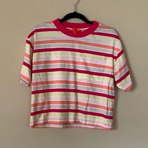 Retro Inspired Boxy Cropped T Shirt